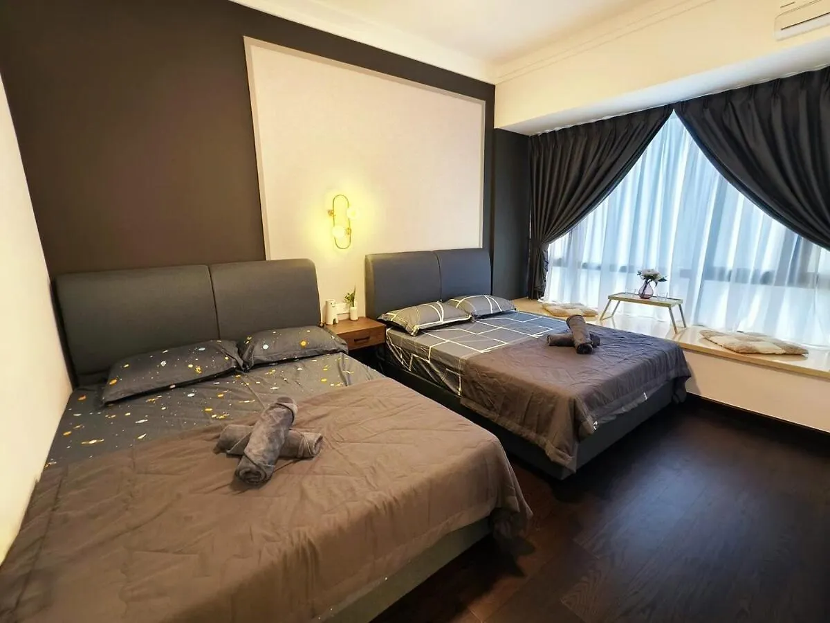 R&F Sea View 2Br Midnight Design 6-8Pax Brand New Lägenhet Johor Bahru