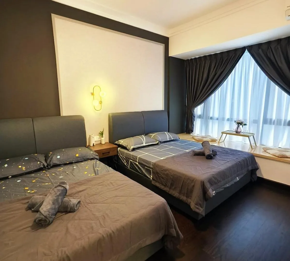 R&F Sea View 2Br Midnight Design 6-8Pax Brand New Lägenhet Johor Bahru
